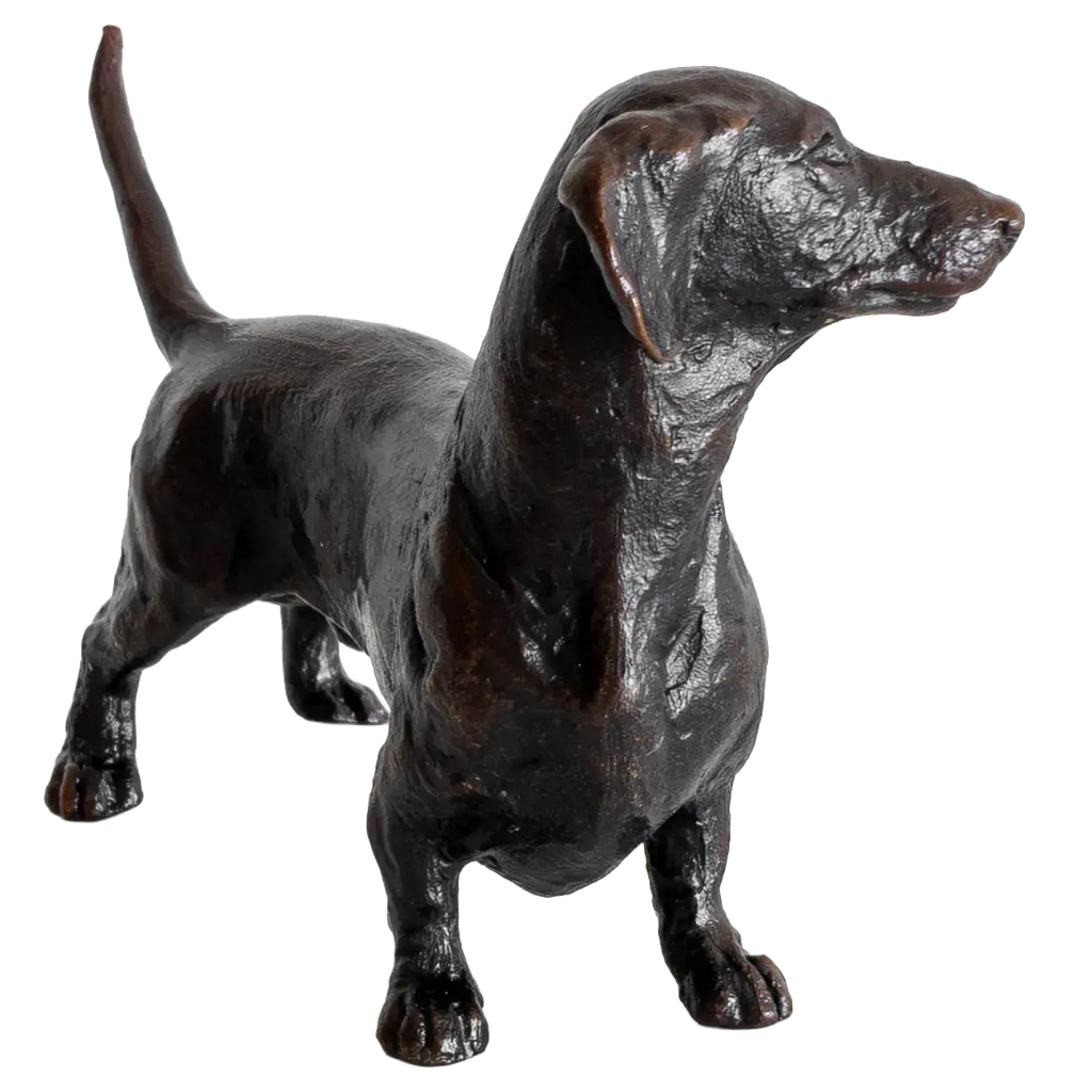 Richard Cooper Limited Edition Bronze Standing Dachshund Figurine