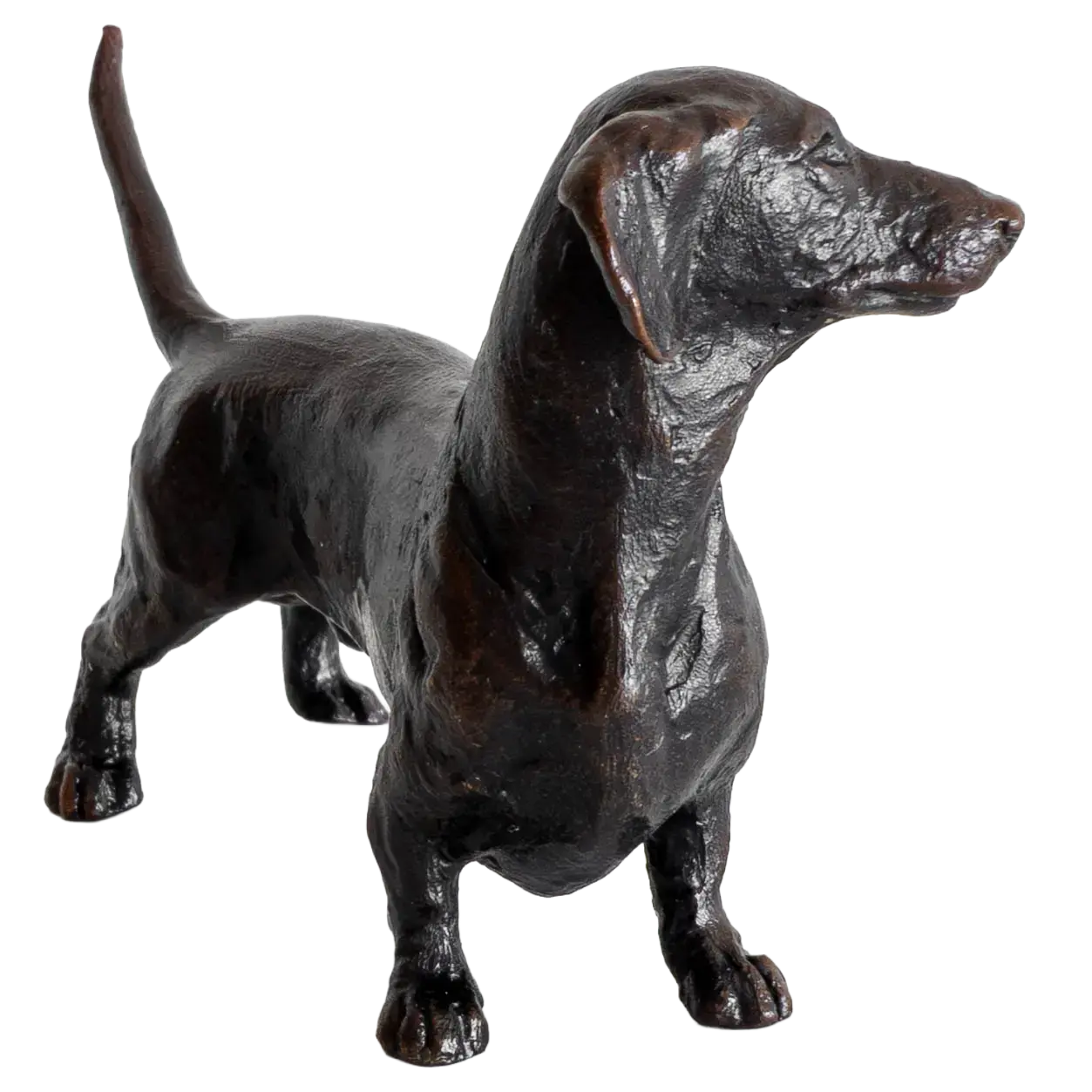 Richard Cooper Limited Edition Bronze Standing Dachshund Figurine