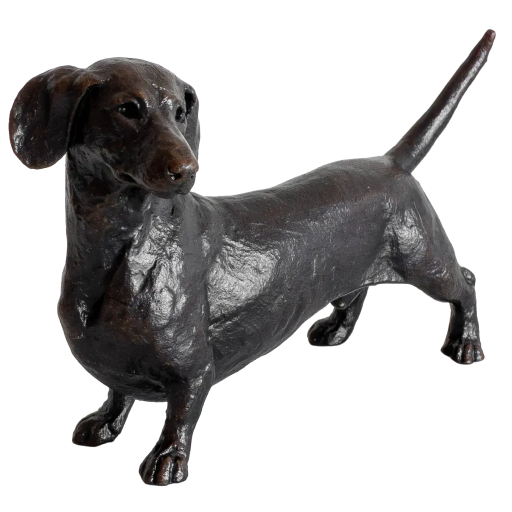 Richard Cooper Limited Edition Bronze Standing Dachshund Figurine