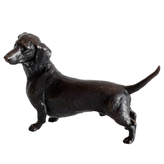 Richard Cooper Limited Edition Bronze Standing Dachshund Figurine