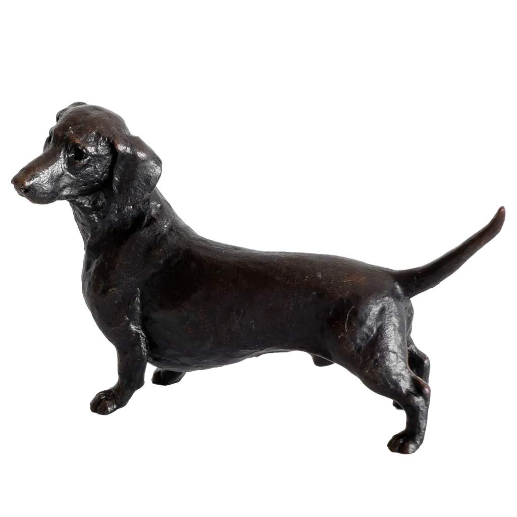 Richard Cooper Limited Edition Bronze Standing Dachshund Figurine
