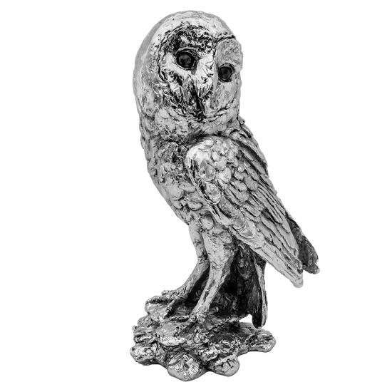 Richard Cooper Nickel Studio Collection Twilight Barn Owl
