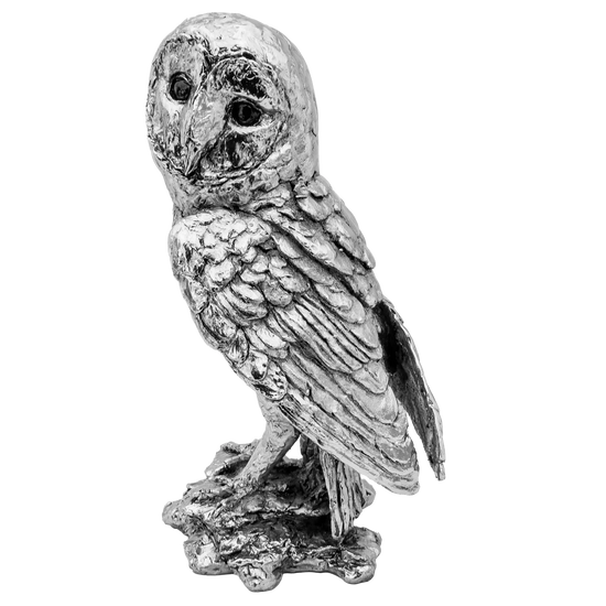 Richard Cooper Nickel Studio Collection Twilight Barn Owl