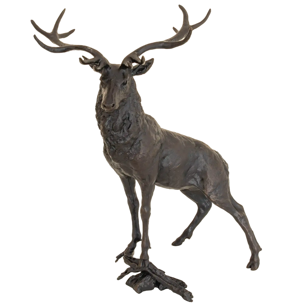 Richard Cooper Bronze Stags Collection The Leader Figurine