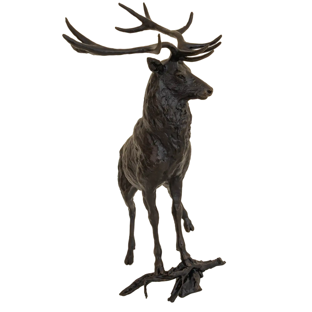 Richard Cooper Bronze Stags Collection The Leader Figurine