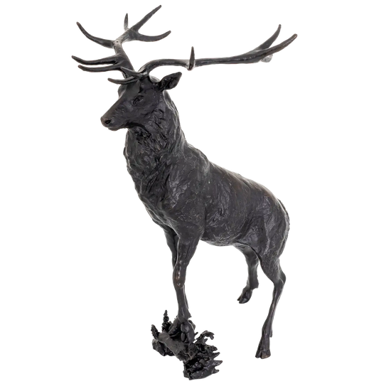 Richard Cooper Bronze Stags Collection Vantage Point Figurine