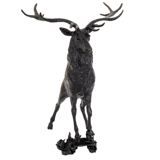 Richard Cooper Bronze Stags Collection Vantage Point Figurine