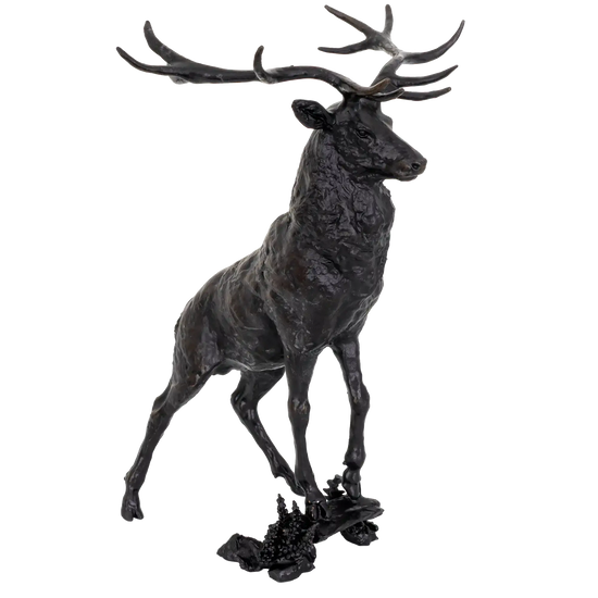 Richard Cooper Bronze Stags Collection Vantage Point Figurine