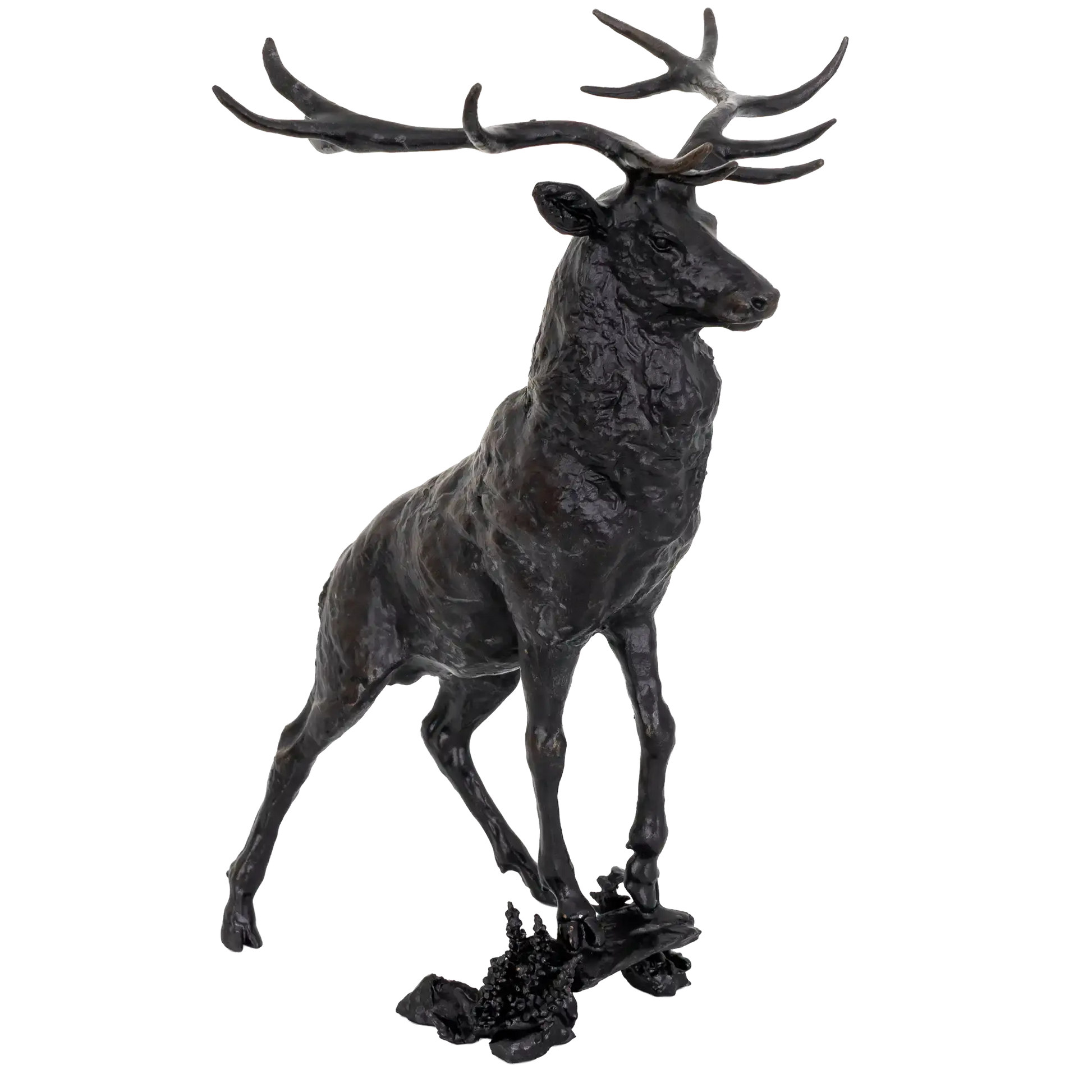 Richard Cooper Bronze Stags Collection Vantage Point Figurine