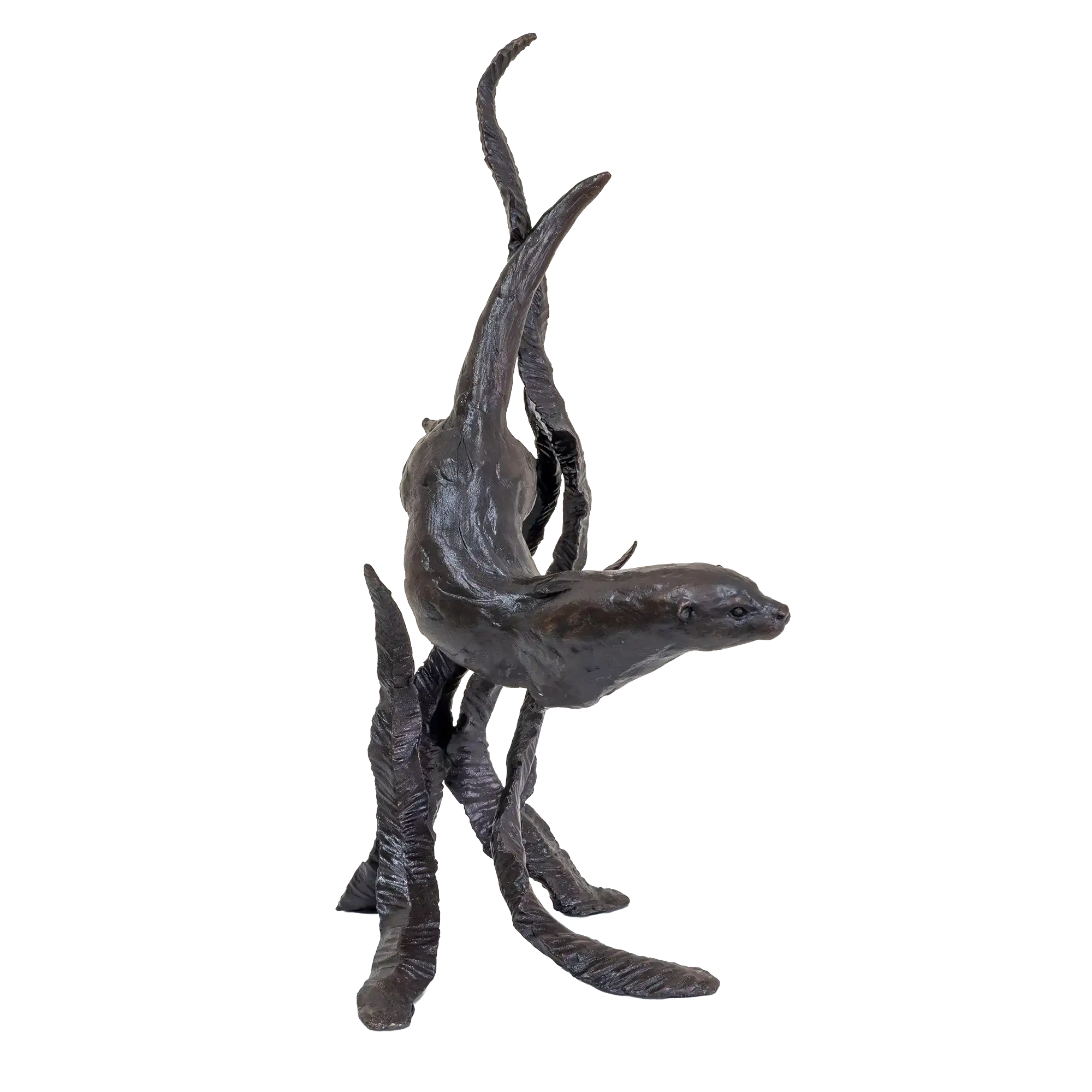 Richard Cooper Bronze Animals Collection Water Meadow Otter Figurine