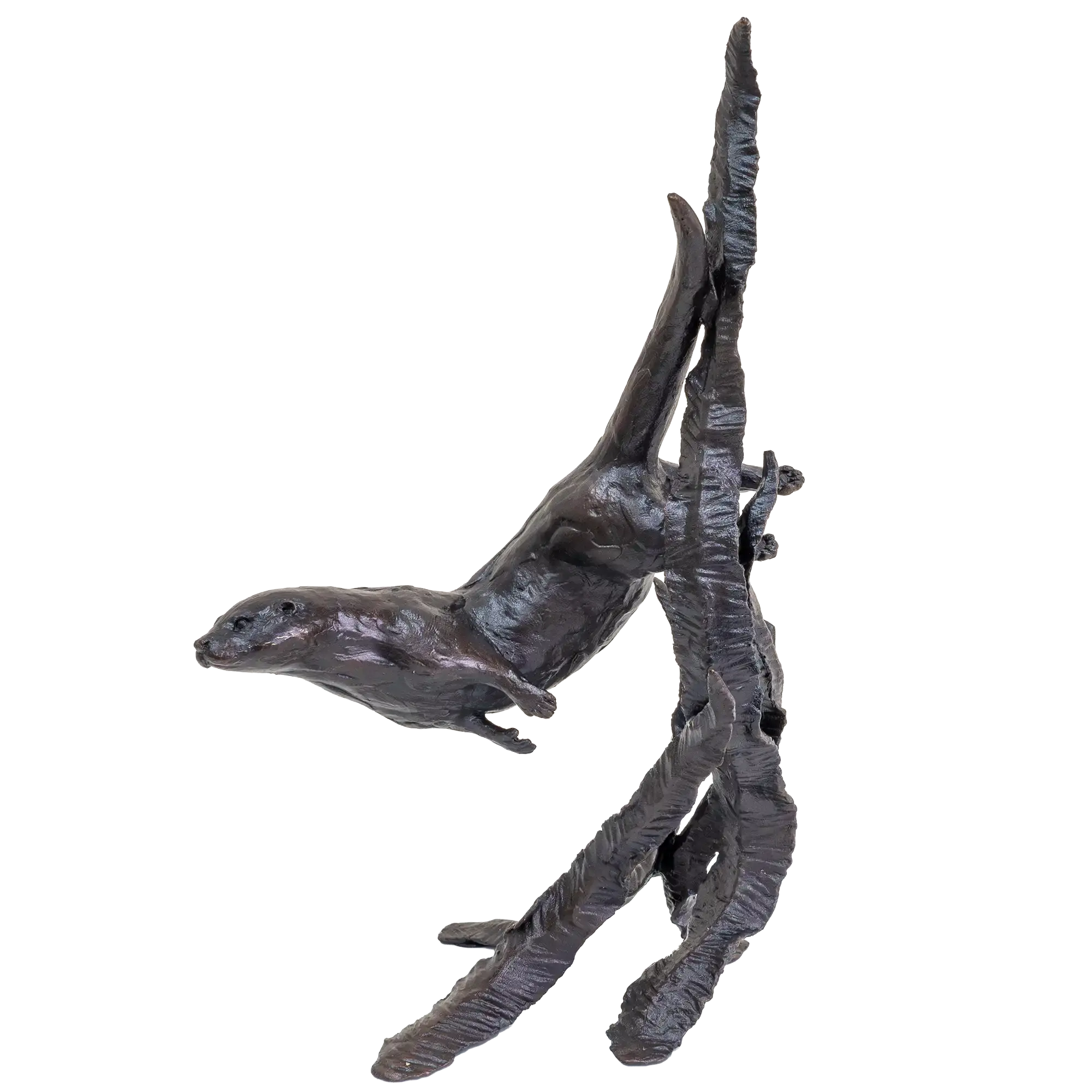 Richard Cooper Bronze Animals Collection Water Meadow Otter Figurine