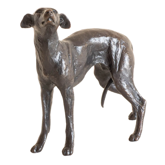 Richard Cooper Limited Edition Bronze Whippet Standing Figurine