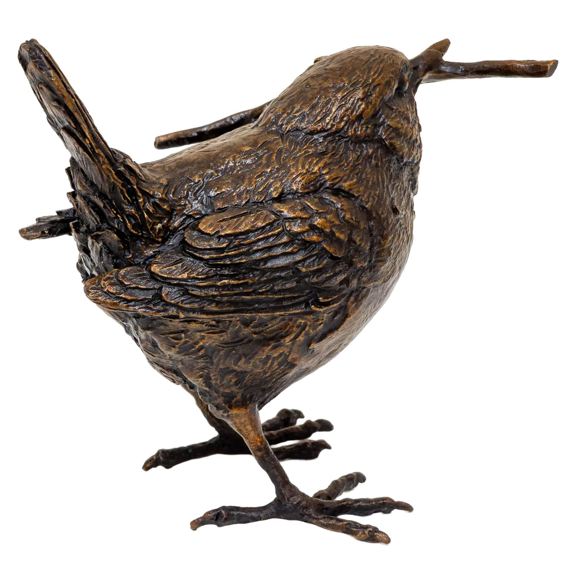 Richard Cooper Bronze Birds Collection Wren with Acorn