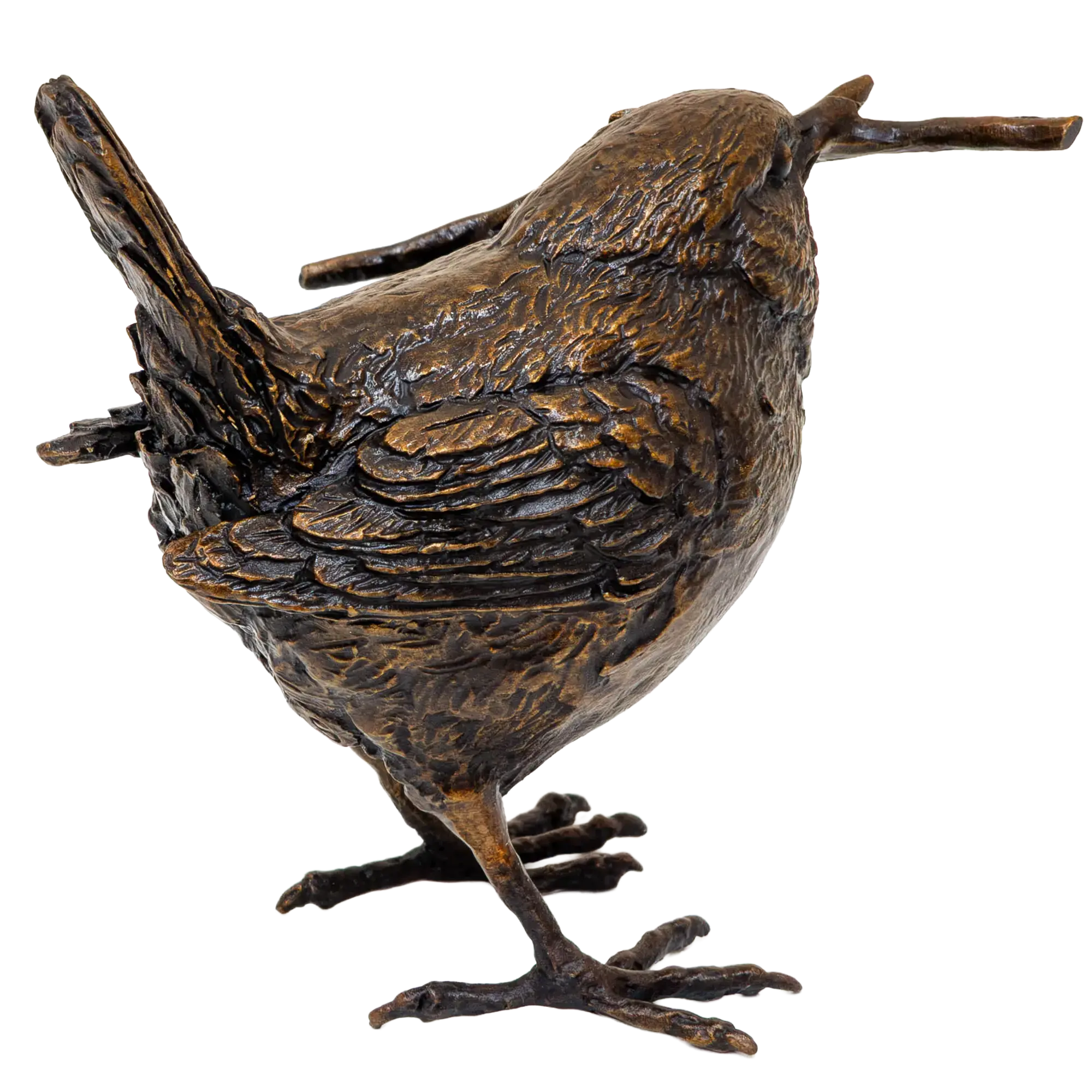 Richard Cooper Bronze Birds Collection Wren with Acorn