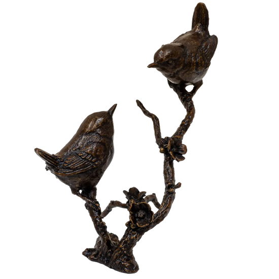 Richard Cooper Bronze Birds Collection Wren Pair