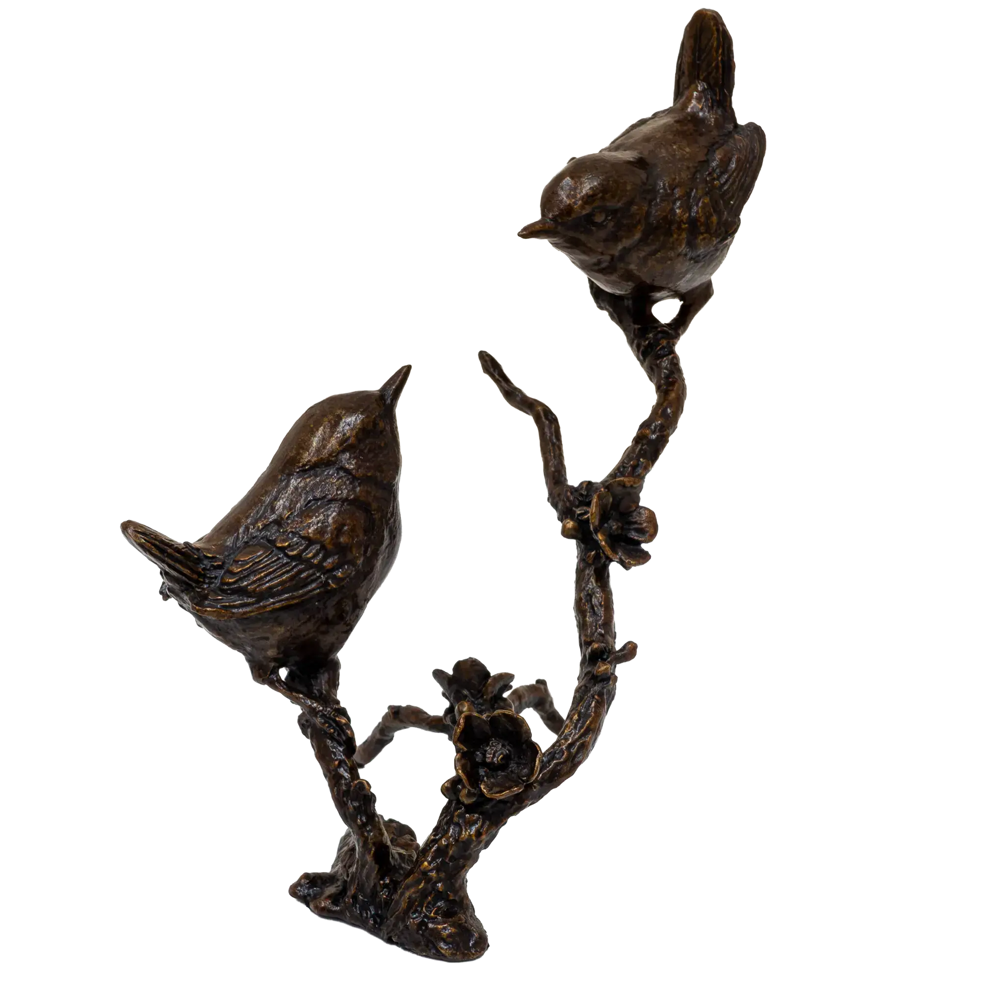 Richard Cooper Bronze Birds Collection Wren Pair