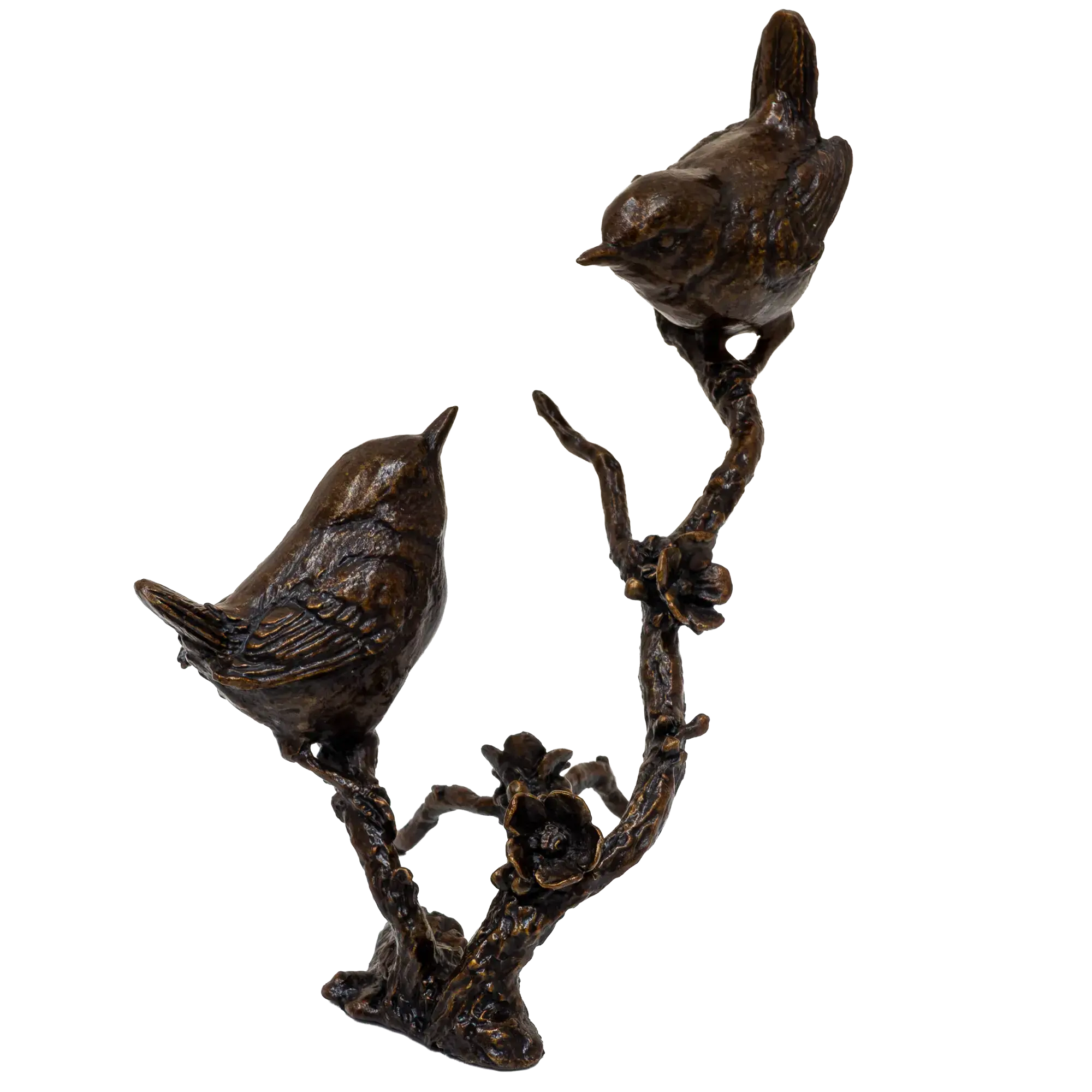 Richard Cooper Bronze Birds Collection Wren Pair