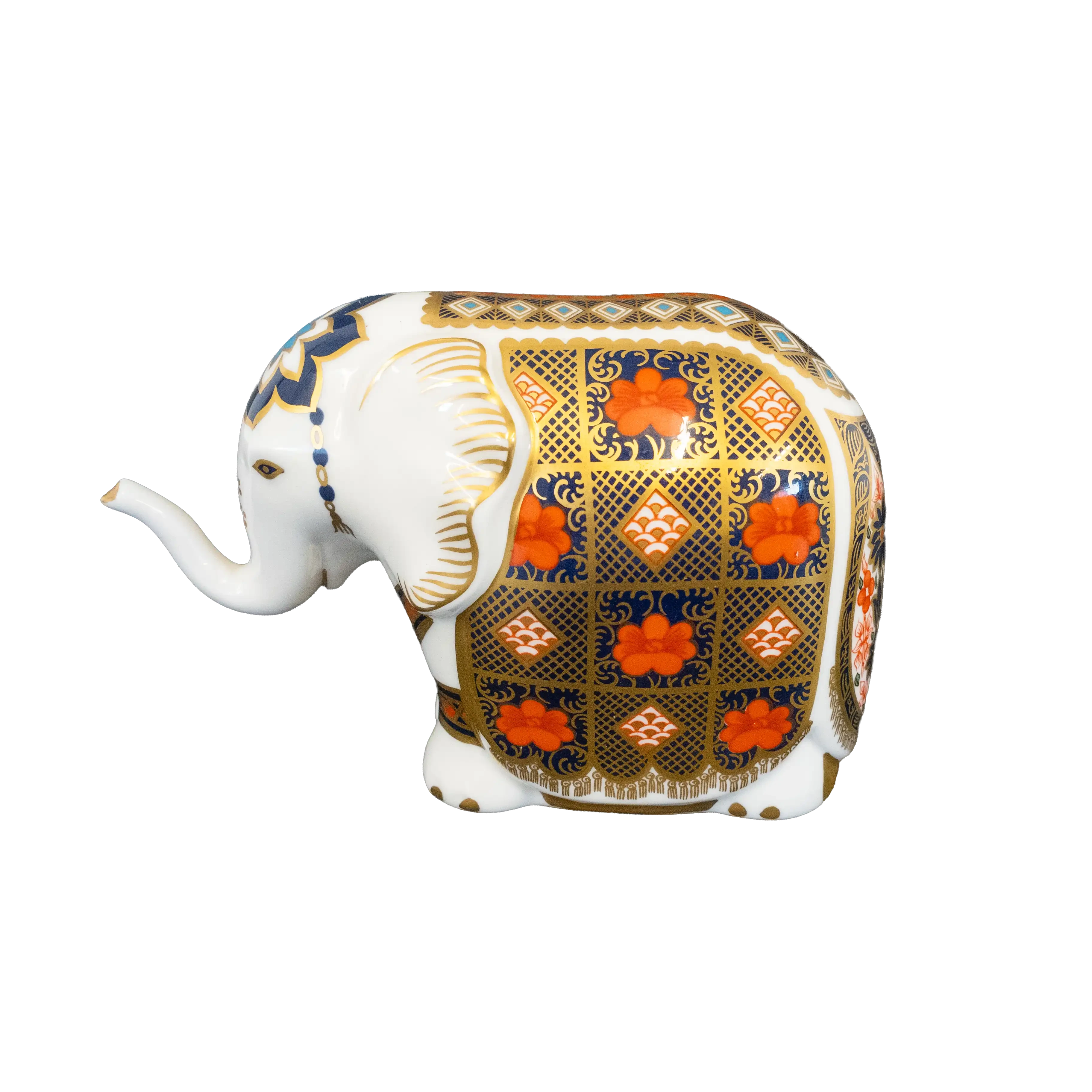 Royal Crown Derby Imari S/S Elephant Paperweight Charterwells-Ex-Display
