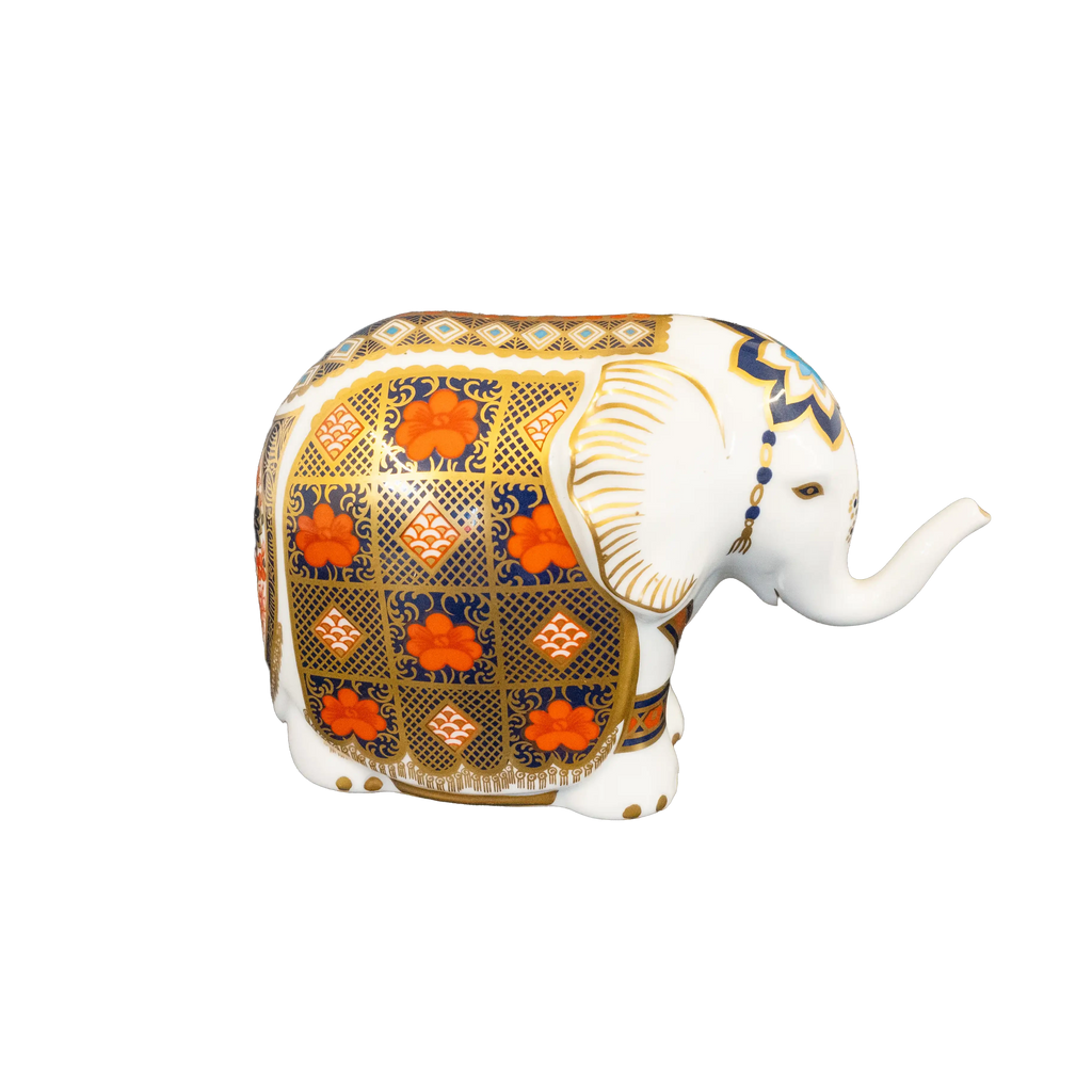 Royal Crown Derby Imari S/S Elephant Paperweight Charterwells-Ex-Display