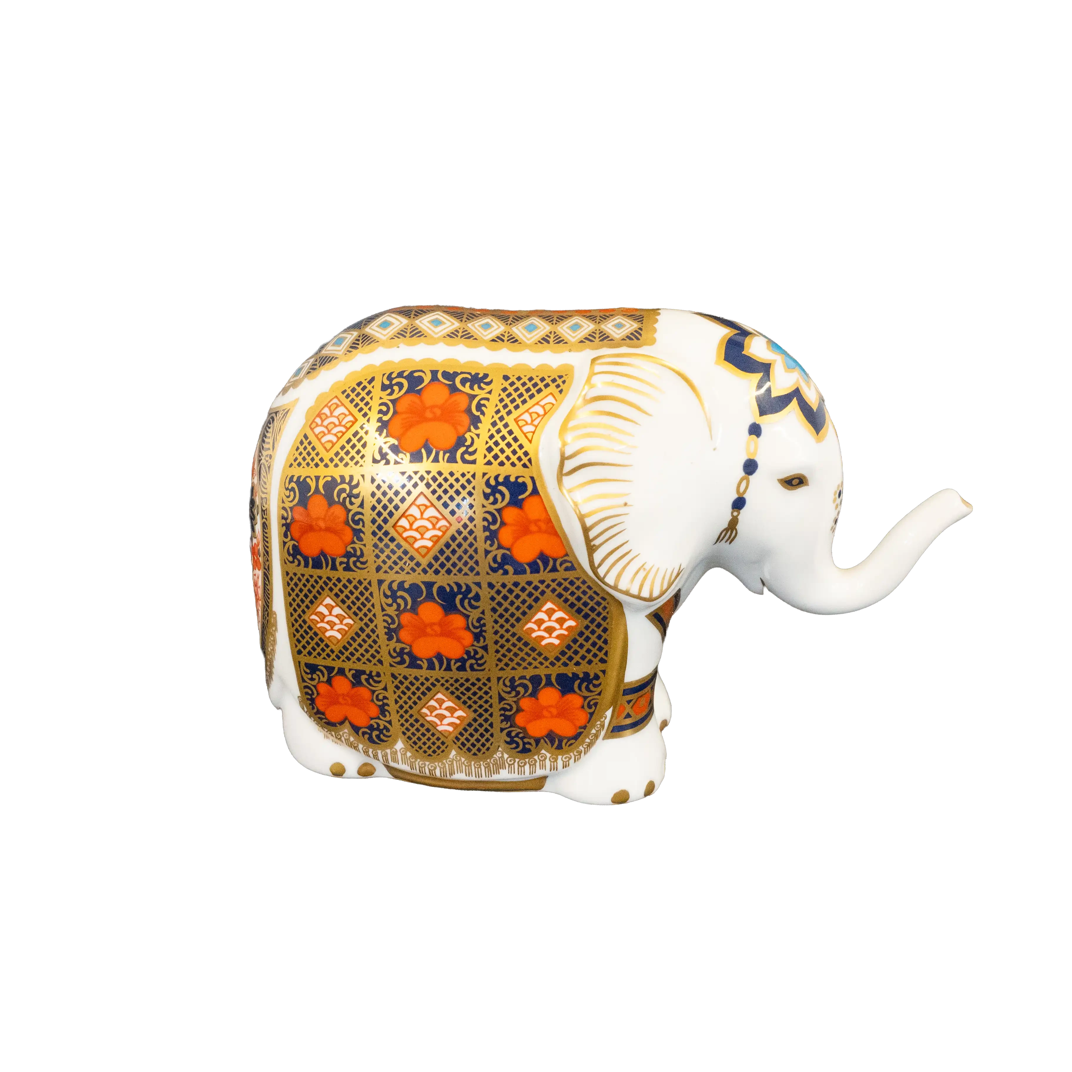 Royal Crown Derby Imari S/S Elephant Paperweight Charterwells-Ex-Display