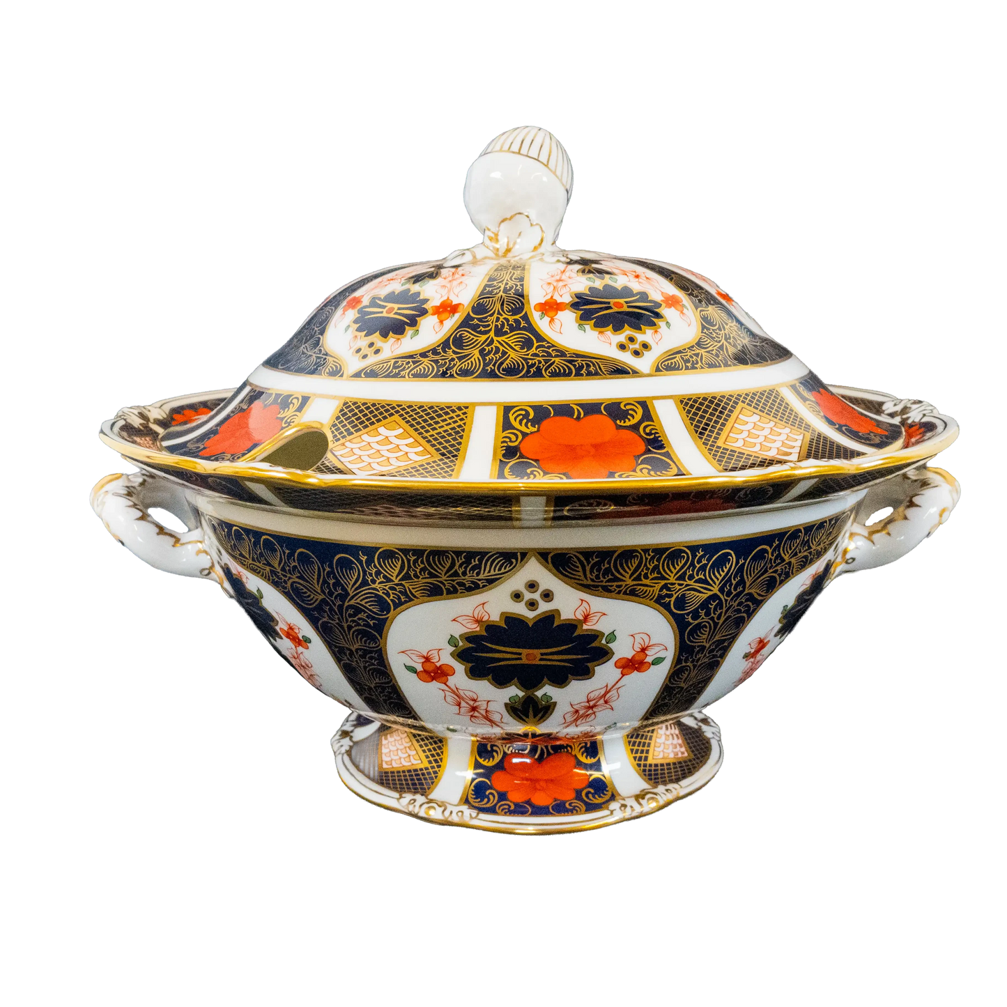 Royal Crown Derby Imari 1128 Soup Tureen & Stand Charterwells