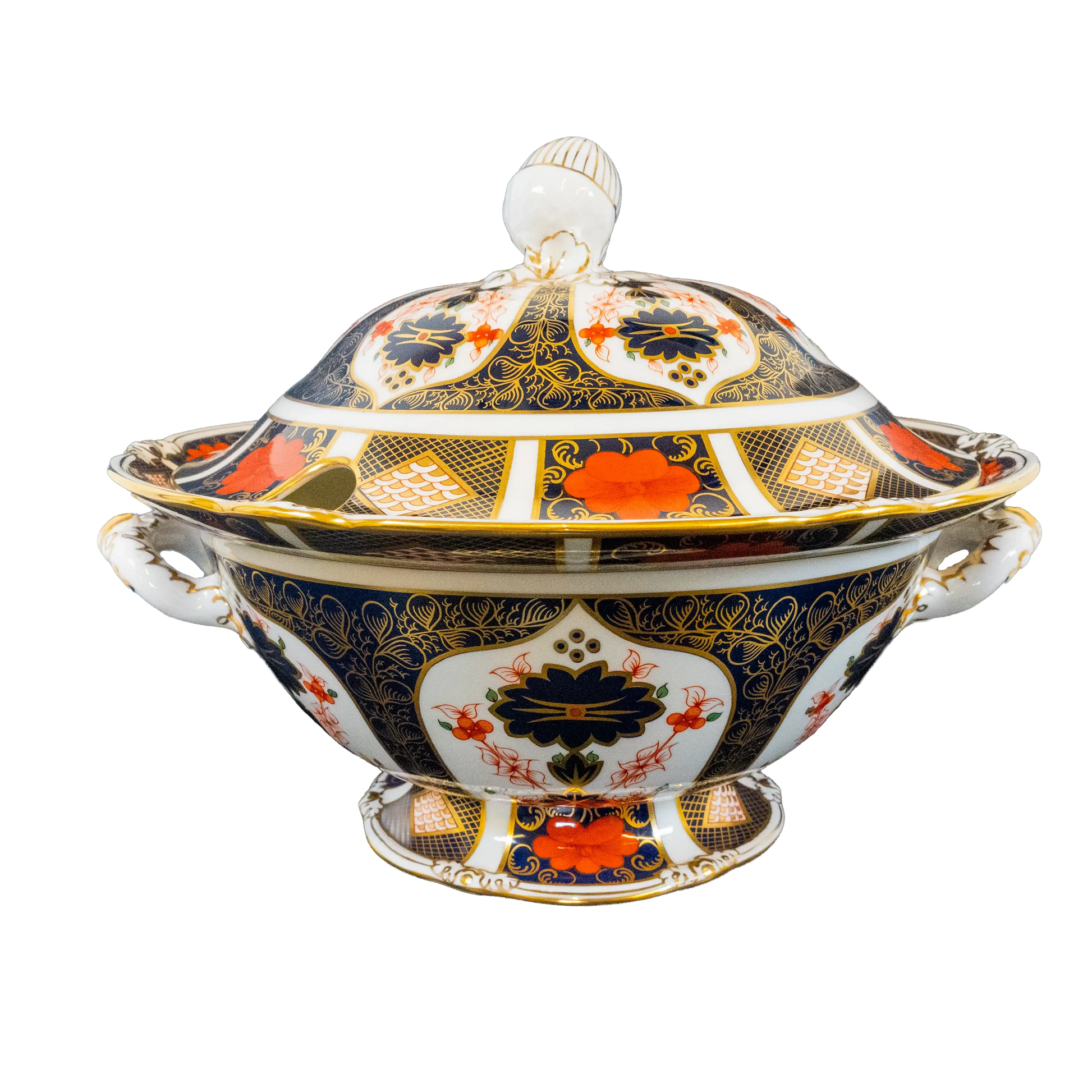 Royal Crown Derby Imari 1128 Soup Tureen & Stand Charterwells