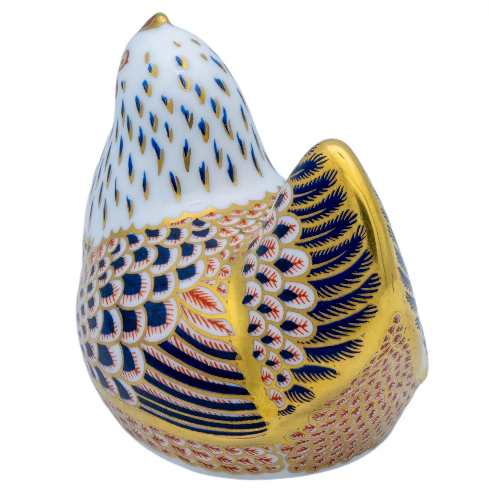 Royal Crown Derby Chicken Paperweight Bone China Collectible Charterwells