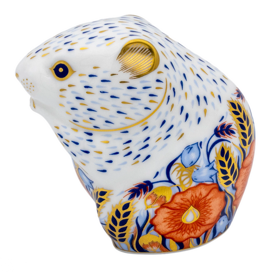Royal Crown Derby Poppy Mouse Paperweight Bone China Charterwells