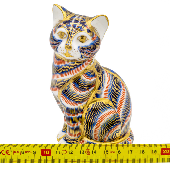 Royal Crown Derby Doulton Cat Paperweight Bone China Charterwells