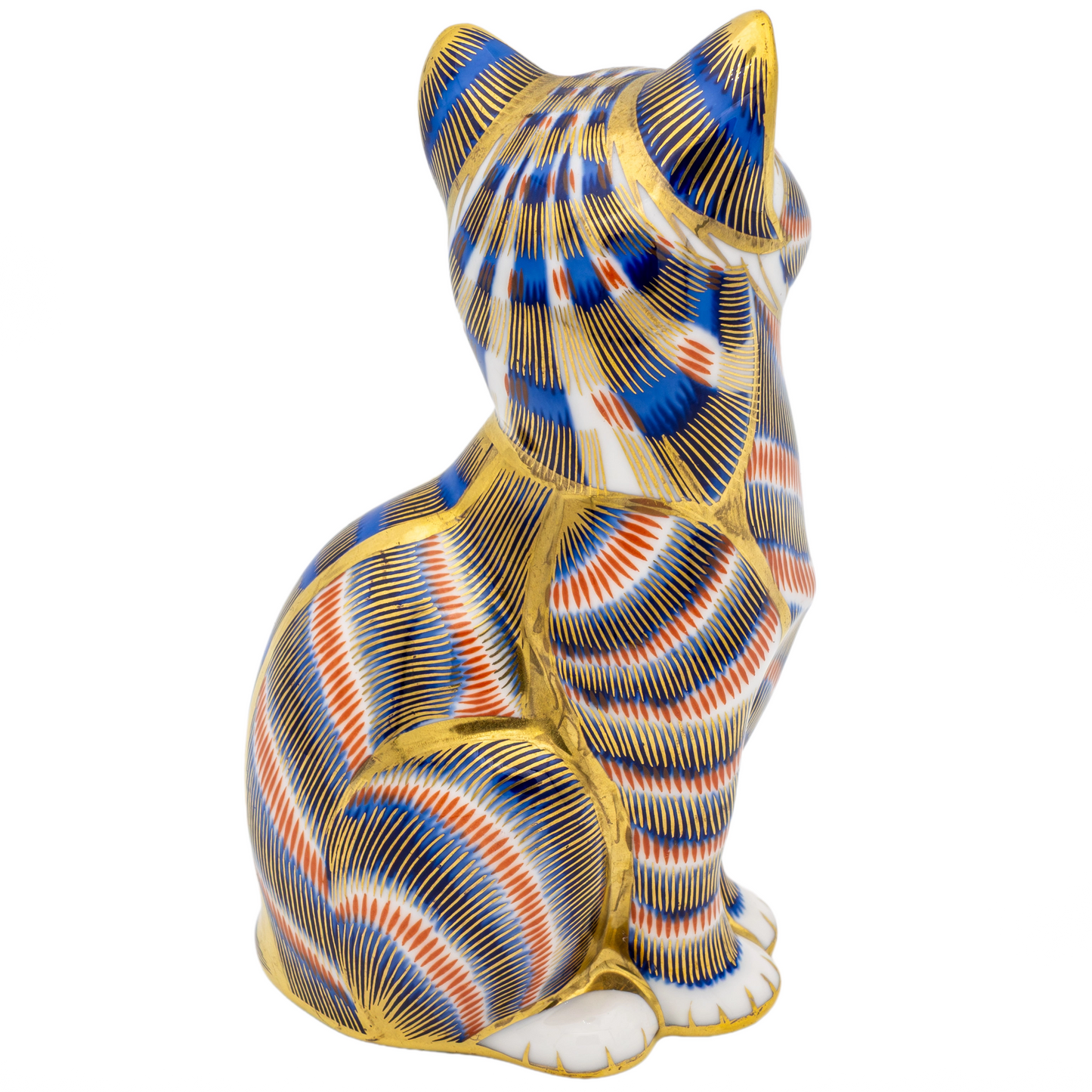 Royal Crown Derby Doulton Cat Paperweight Bone China Charterwells