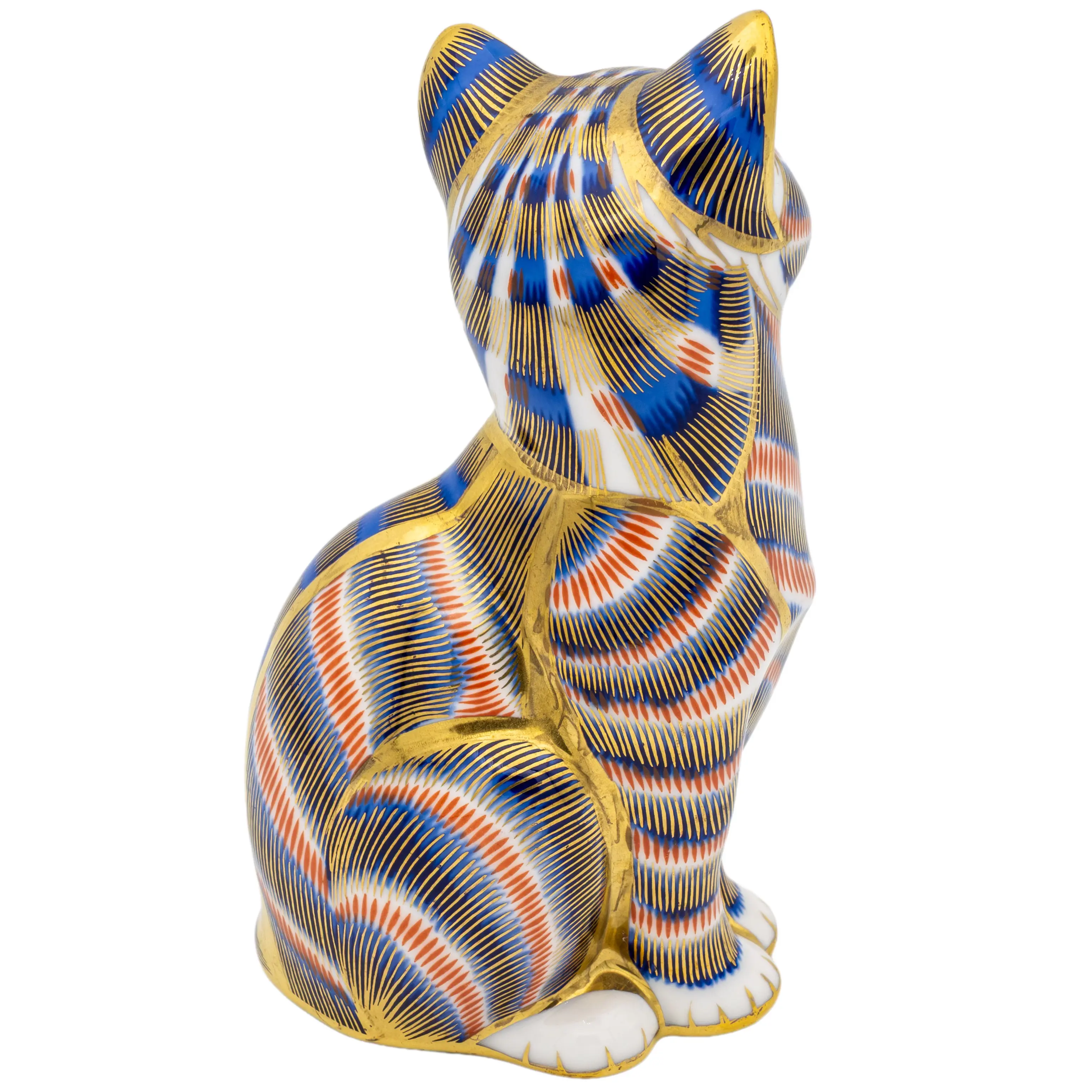 Royal Crown Derby Doulton Cat Paperweight Bone China Charterwells