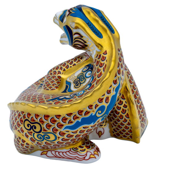Royal Crown Derby Dragon of Happiness Paperweight Bone China Charterwells