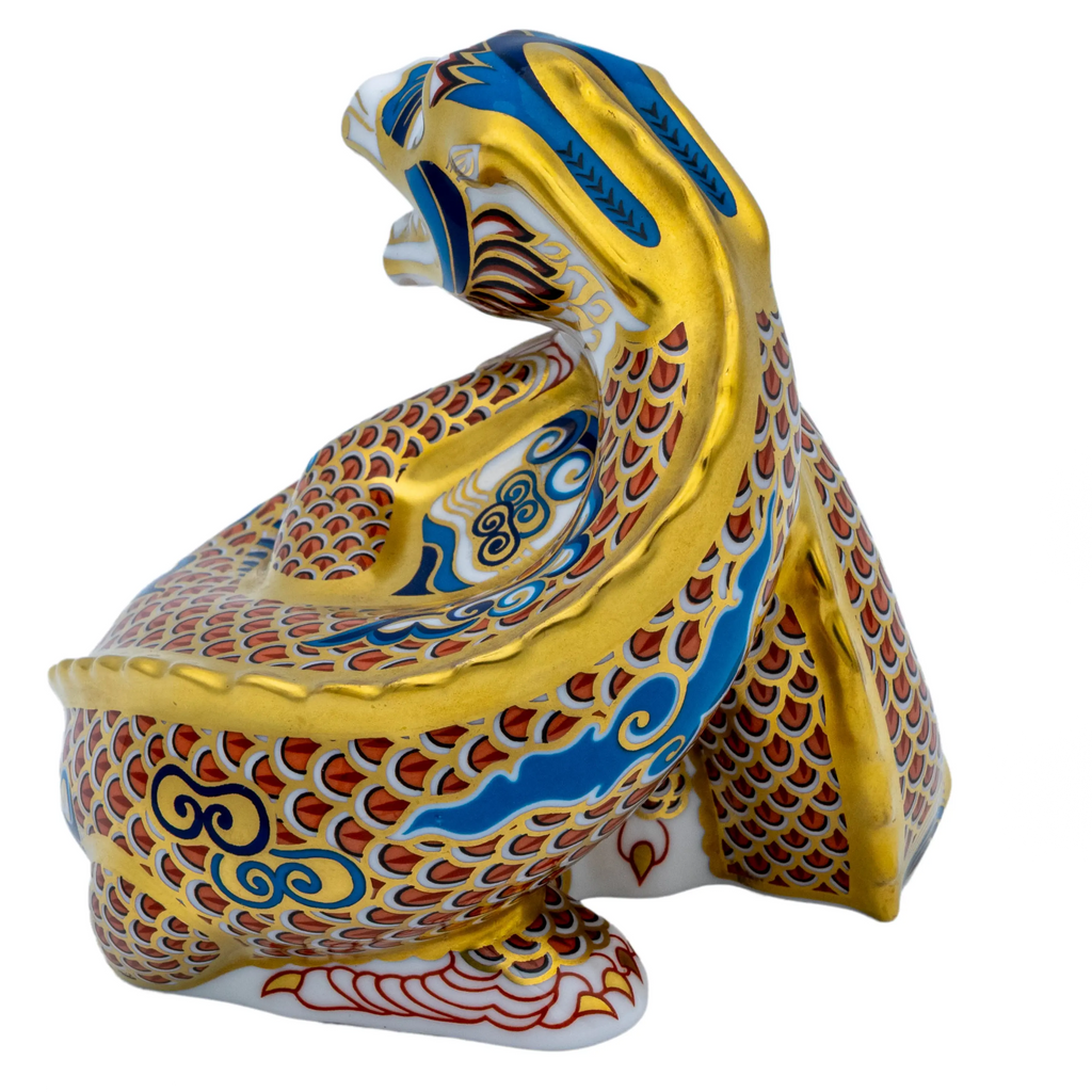 Royal Crown Derby Dragon of Happiness Paperweight Bone China Charterwells
