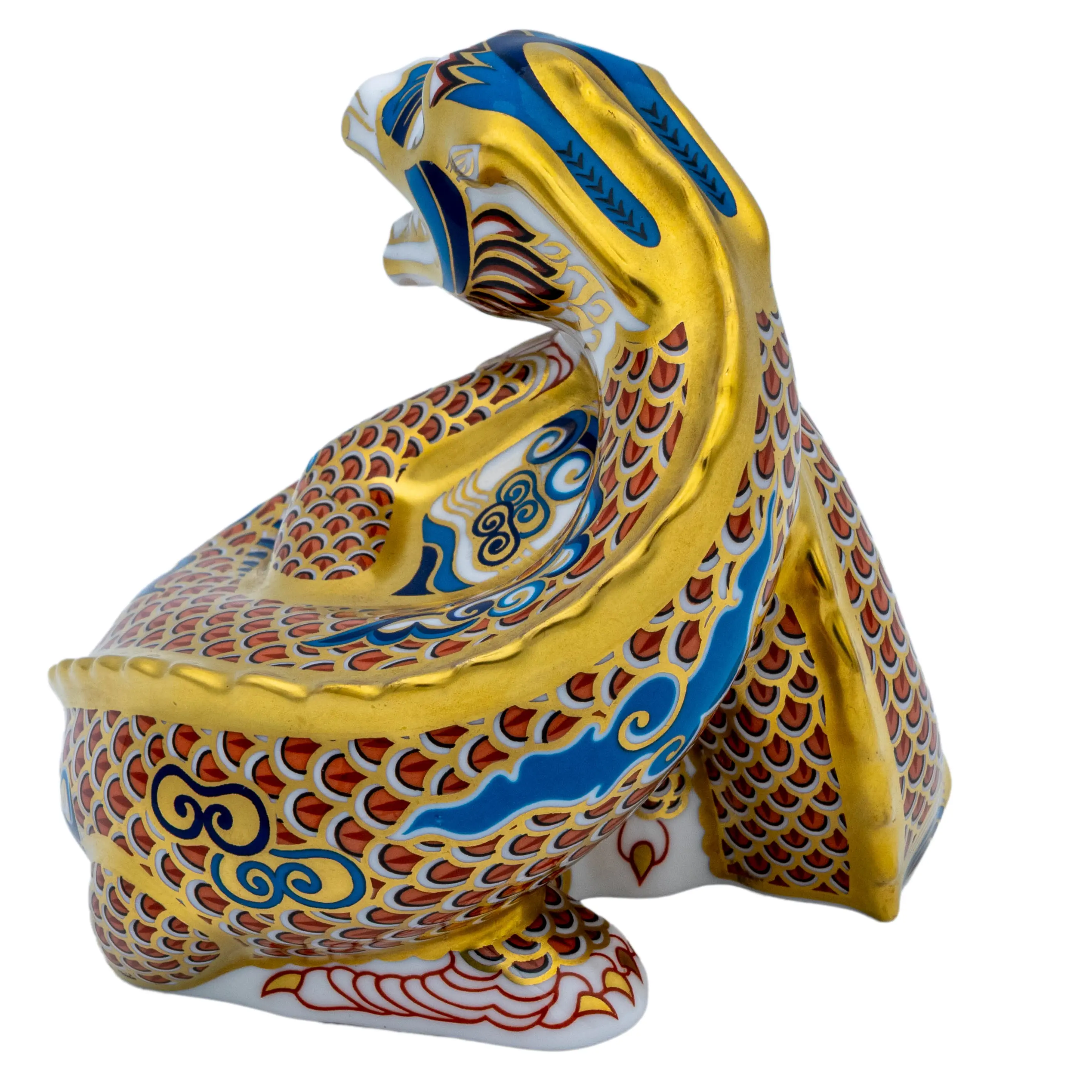 Royal Crown Derby Dragon of Happiness Paperweight Bone China Charterwells