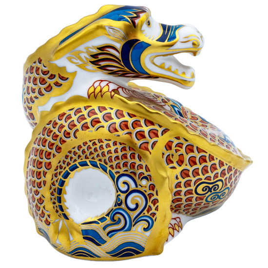 Royal Crown Derby Dragon of Happiness Paperweight Bone China Charterwells