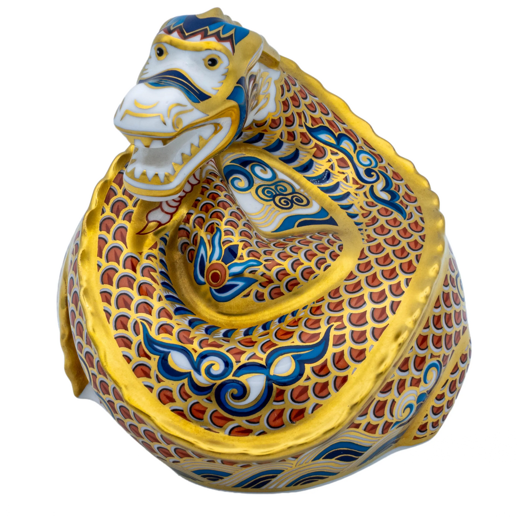 Royal Crown Derby Dragon of Happiness Paperweight Bone China Charterwells