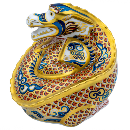 Royal Crown Derby Dragon of Happiness Paperweight Bone China Charterwells