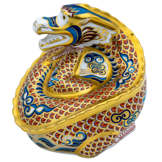 Royal Crown Derby Dragon of Happiness Paperweight Bone China Charterwells