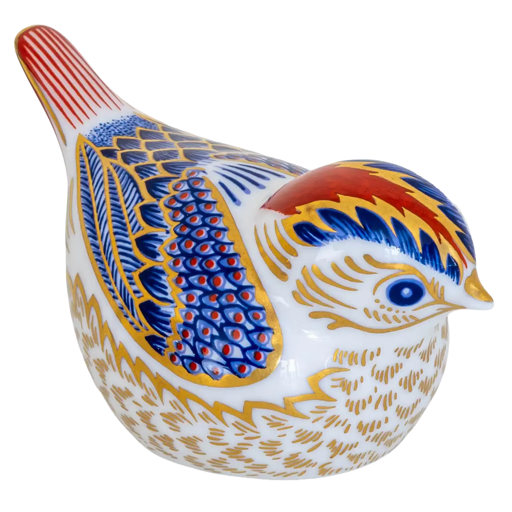 Royal Crown Derby Goldcrest Bone China Paperweight