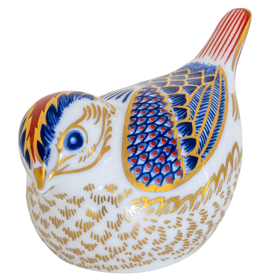 Royal Crown Derby Goldcrest Bone China Paperweight