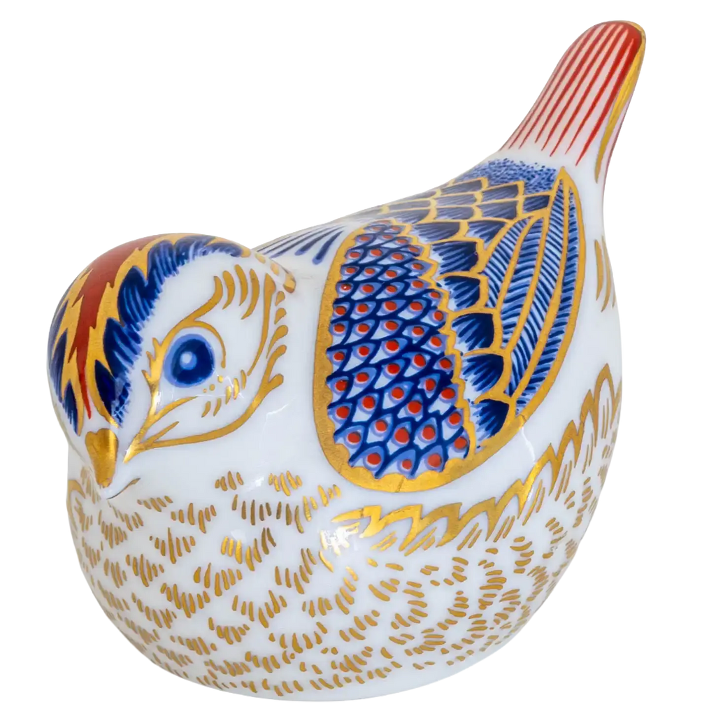 Royal Crown Derby Goldcrest Bone China Paperweight
