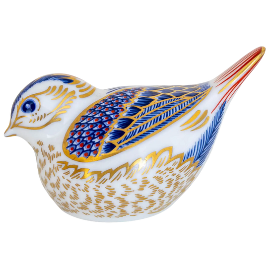Royal Crown Derby Goldcrest Bone China Paperweight