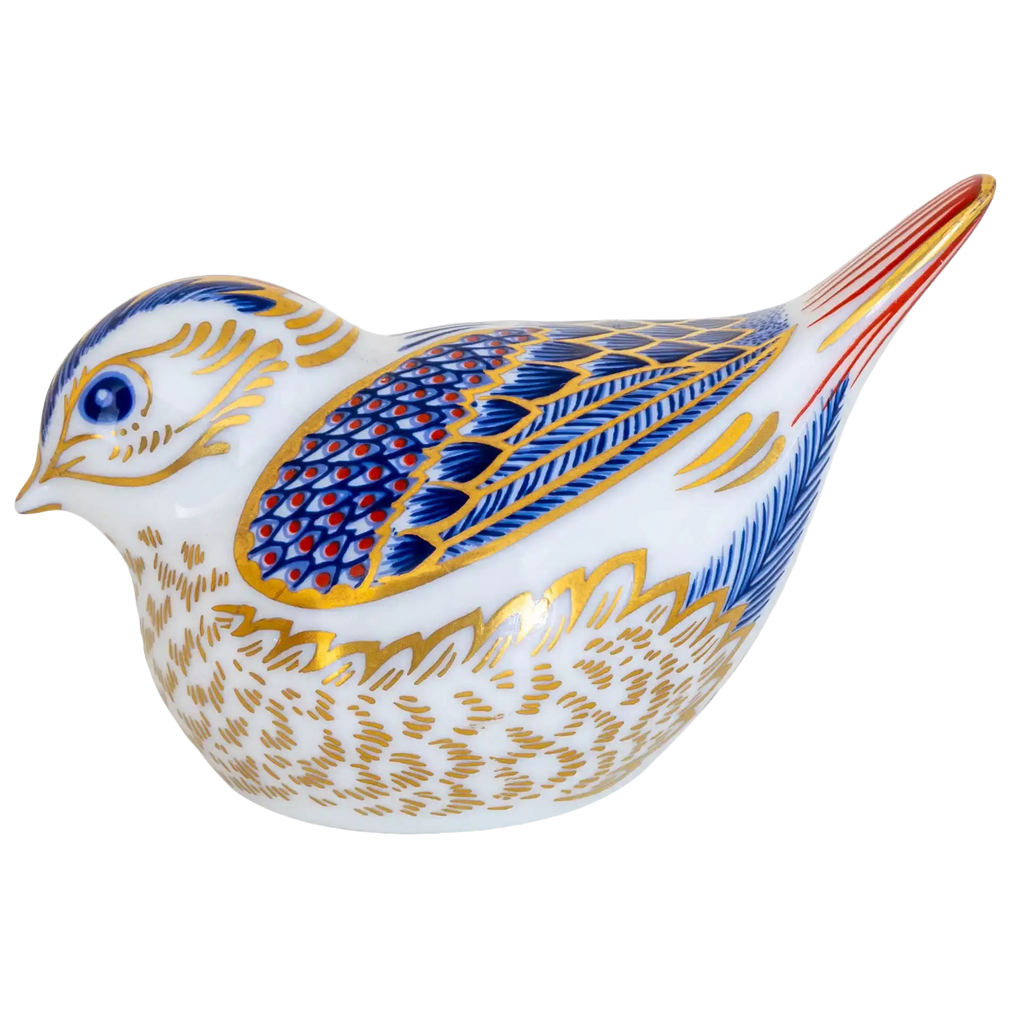 Royal Crown Derby Goldcrest Bone China Paperweight