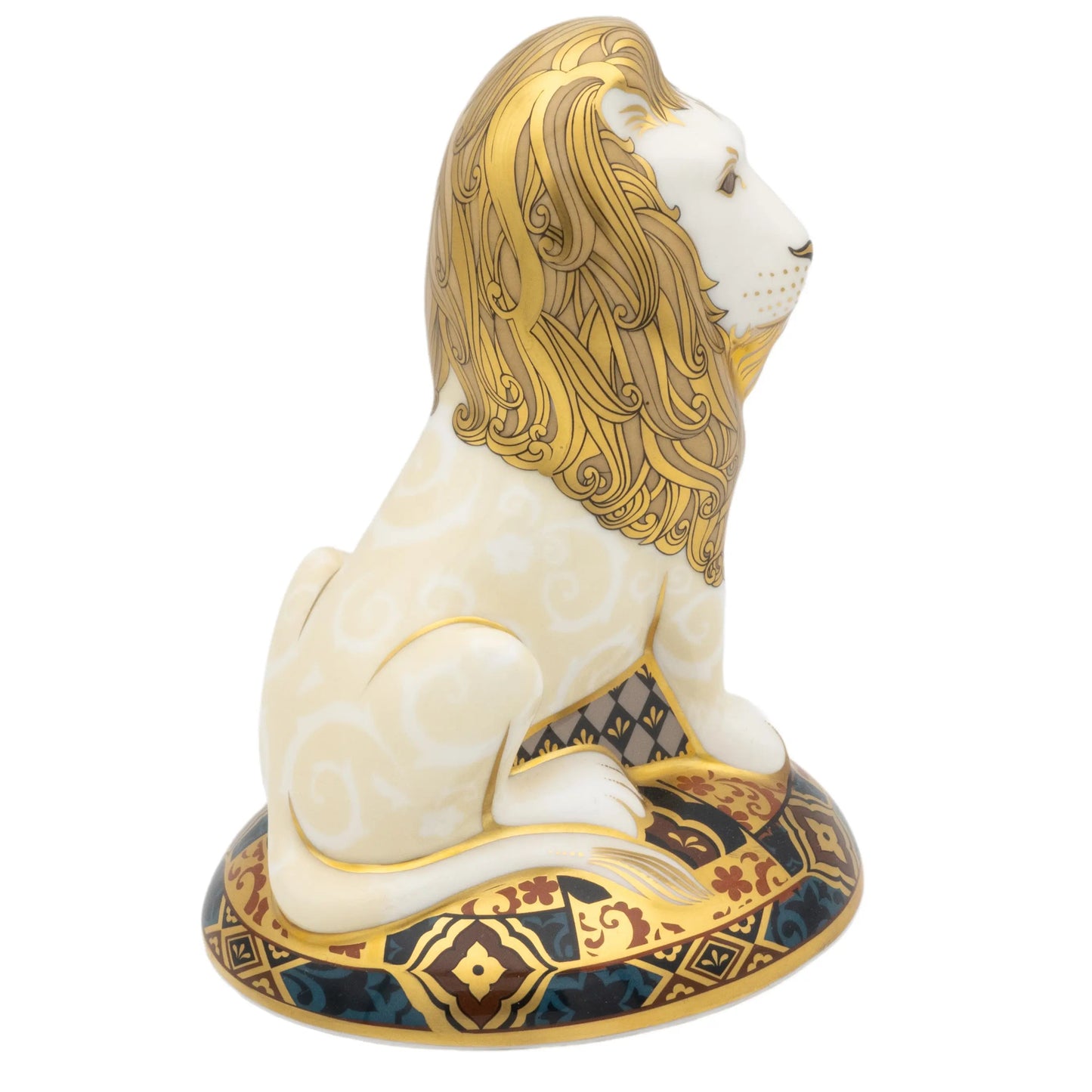 Royal Crown Derby Heraldic Lion Paperweight Charterwells