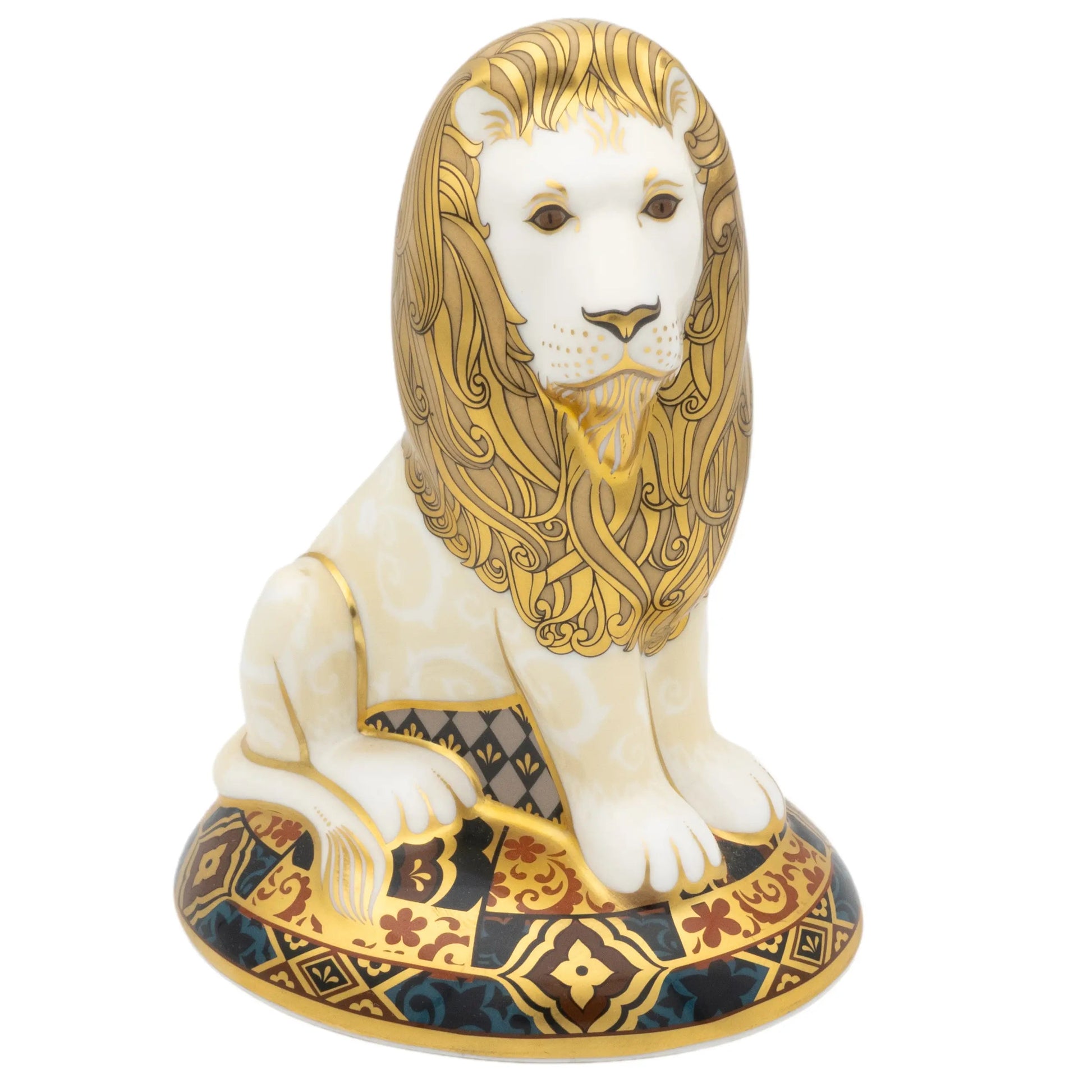 Royal Crown Derby Heraldic Lion Paperweight Charterwells