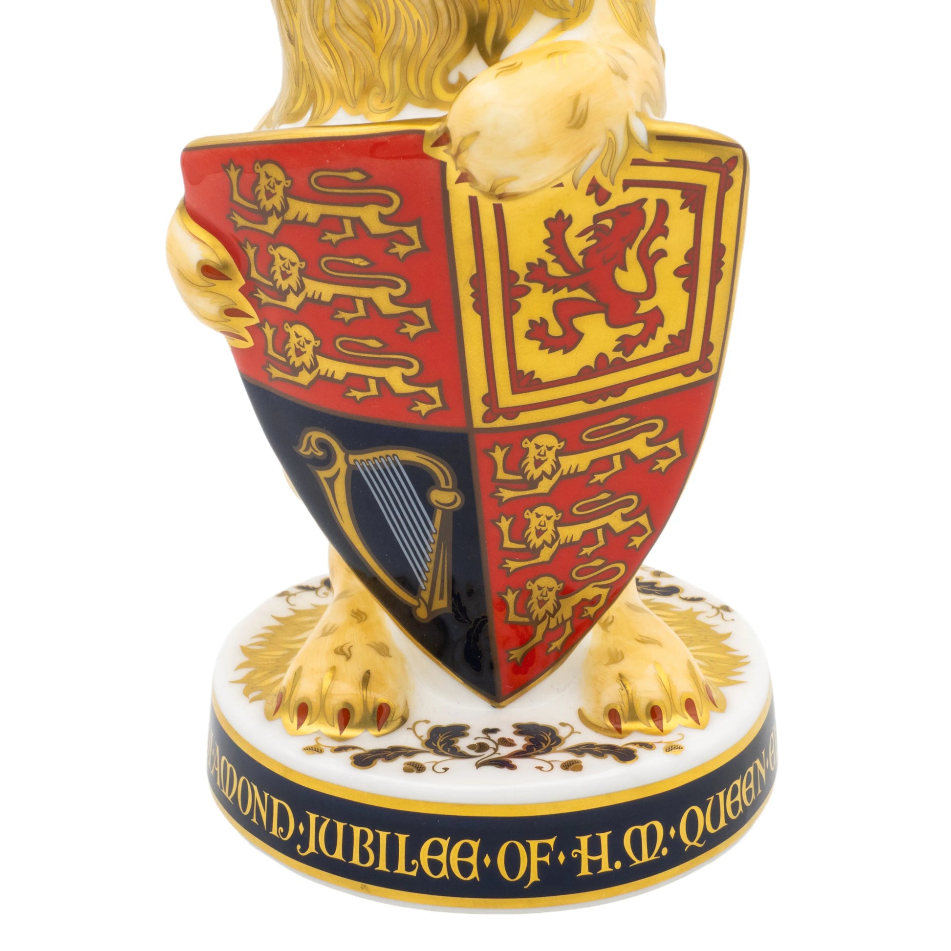 Royal Crown Derby Heraldic Lion (England) Paperweight Charterwells