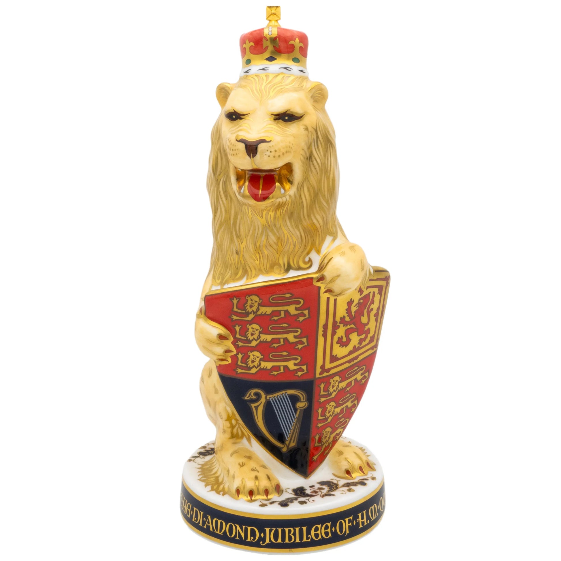 Royal Crown Derby Heraldic Lion (England) Paperweight Charterwells