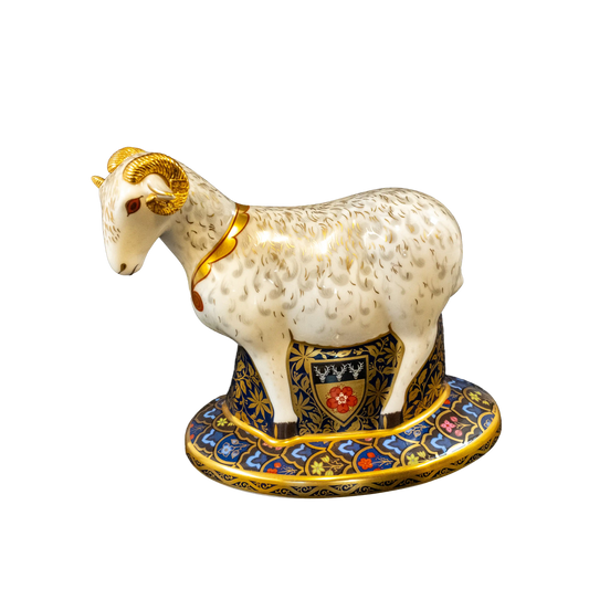 Royal Crown Derby Heraldic Ram Paperweight Charterwells