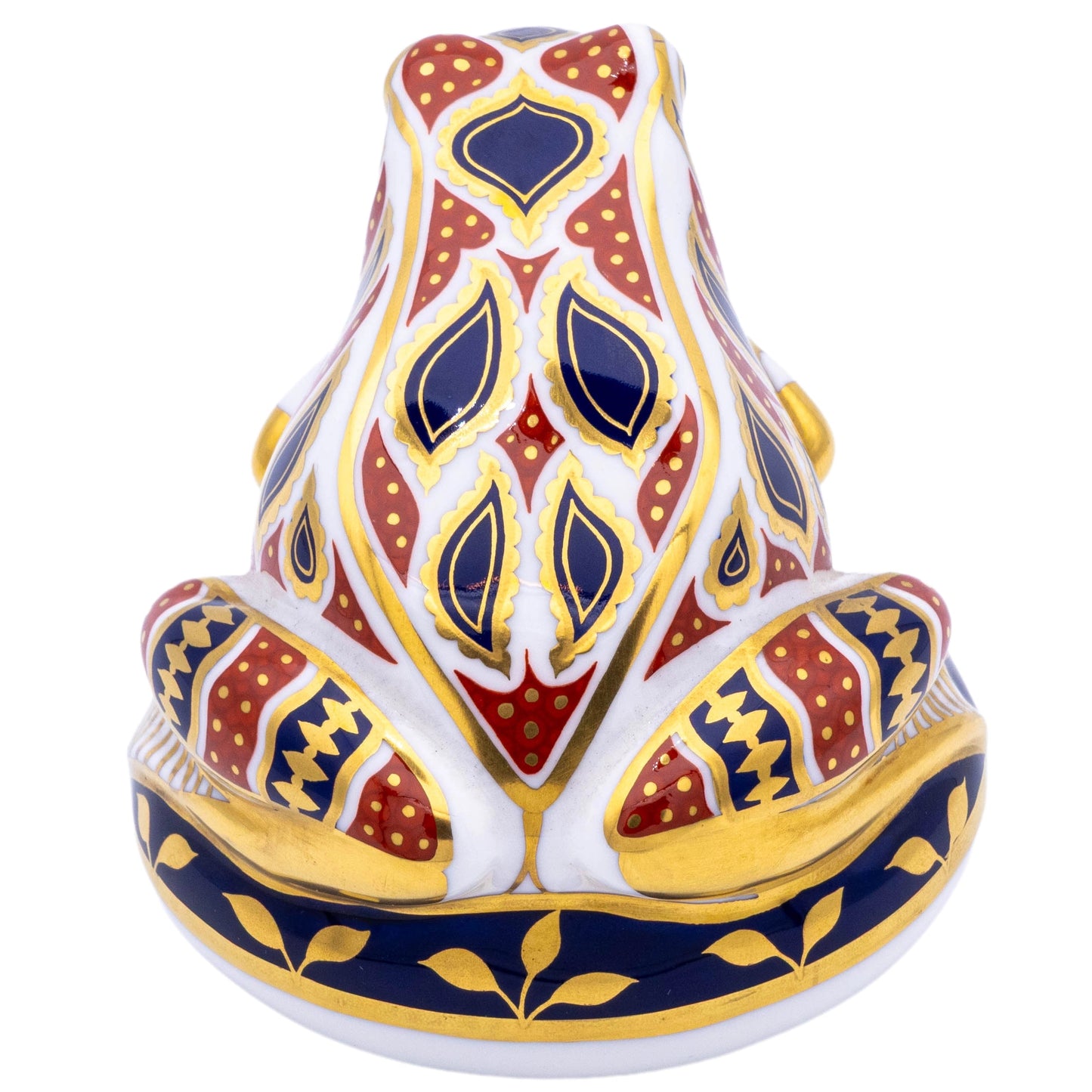 Royal Crown Derby Imari Frog Paperweight Bone China Charterwells