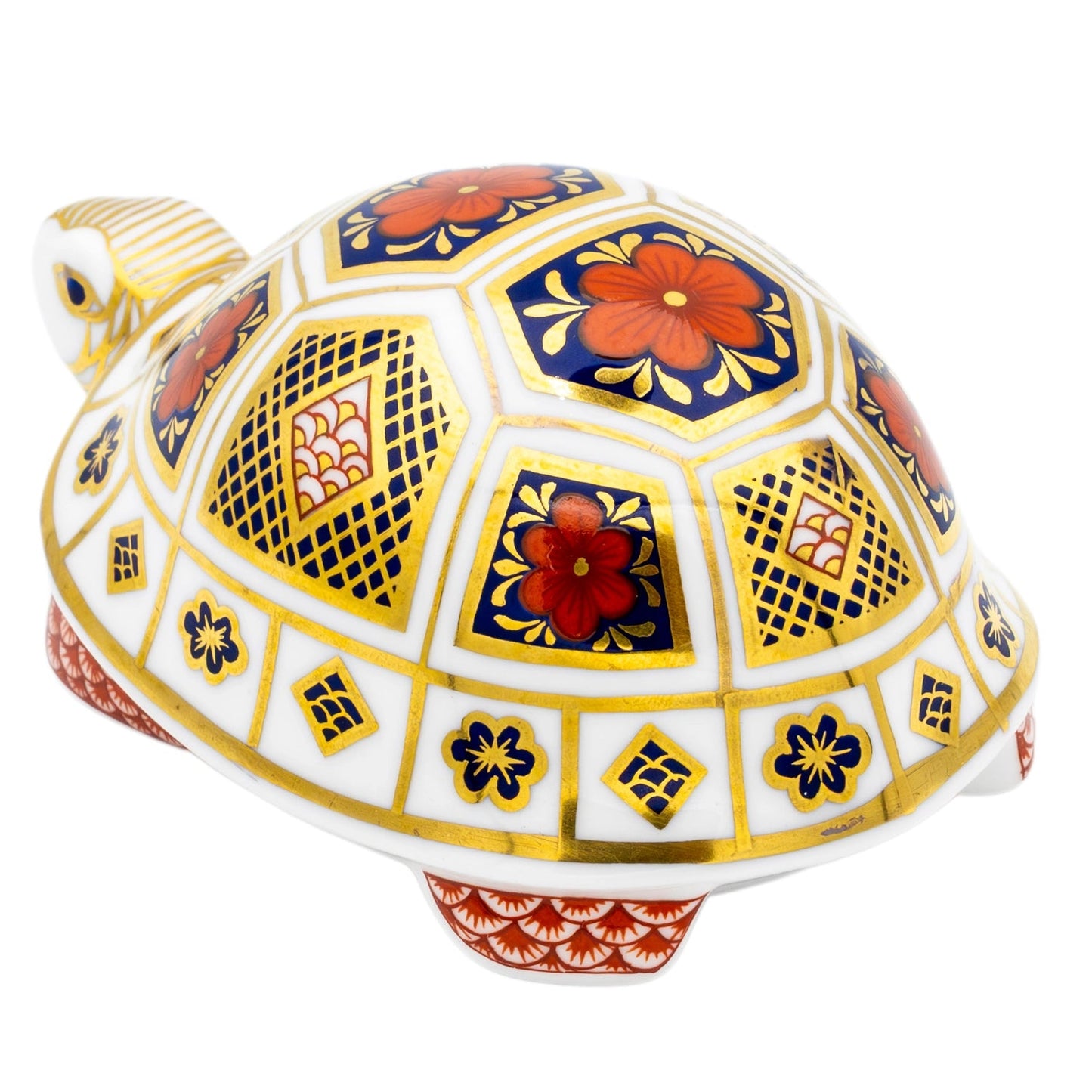 Royal Crown Derby Imari Turtle Paperweight Bone China Charterwells